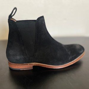 **SOLD** Grenson Nolan Black Burnished Suede Chelsea Boots, Size 11 US